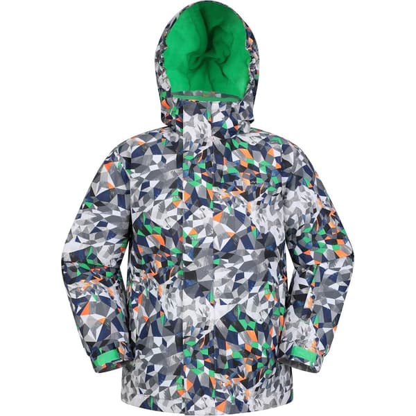 Mountain Warehouse Childrens/Kids Mogal Geometric Ski Jacket Grey 9-10 Years