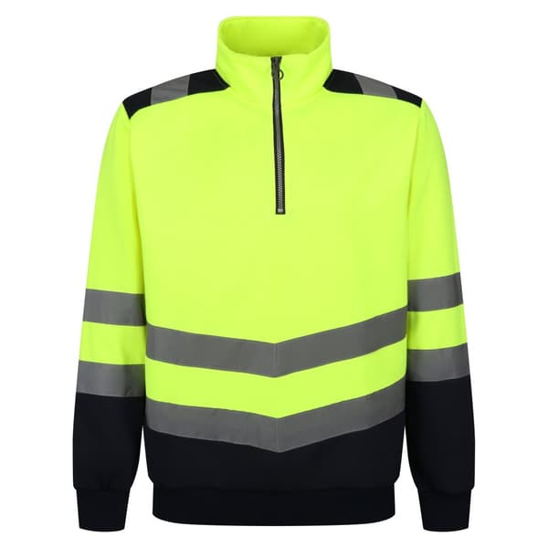 Regatta Mens Pro Hi-Vis Quarter Zip Top