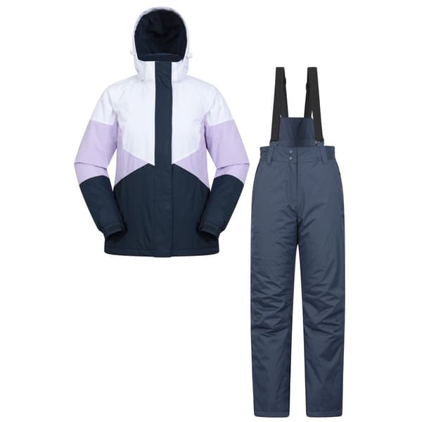 Mountain Warehouse Womens/Ladies Ski Jacket & Trousers Set Lilac 8 UK