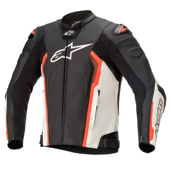 Alpinestars Jacka Missile V2 Leather Vit,Svart 48 Man