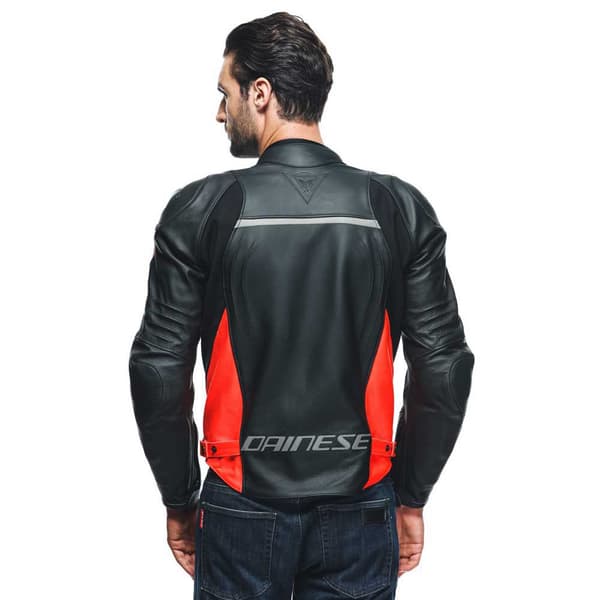 Dainese Nahka Takki Racing 4 Punainen,Musta 48 Mies