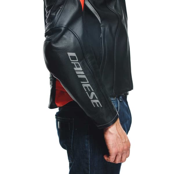 Dainese Nahka Takki Racing 4 Punainen,Musta 48 Mies