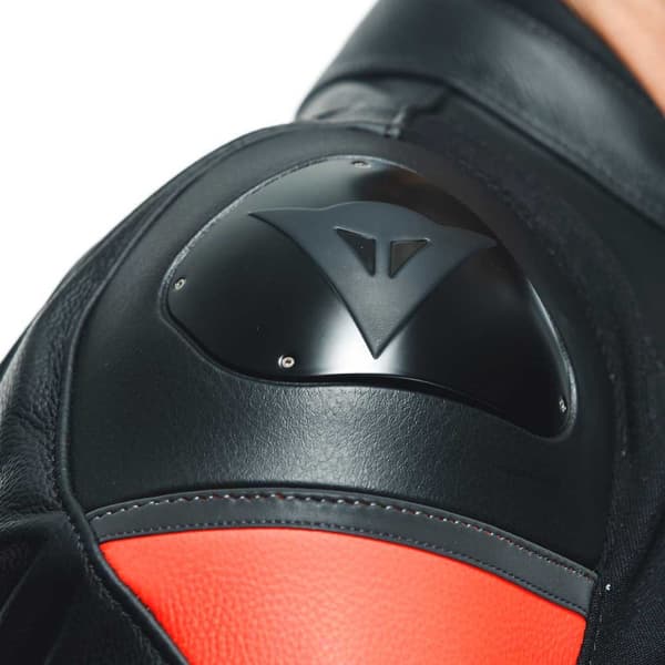 Dainese Nahka Takki Racing 4 Punainen,Musta 48 Mies
