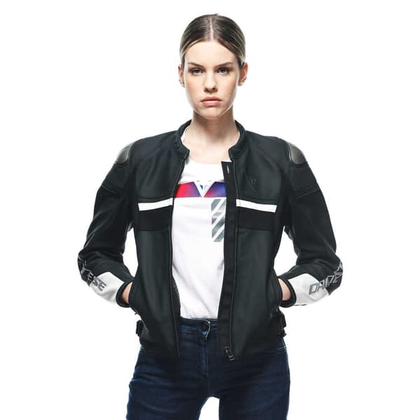 Dainese Nahka Takki Rapida Musta 42 Nainen