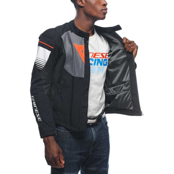 Dainese Jakke Air Fast Tex Sort,Grå 52 Mand