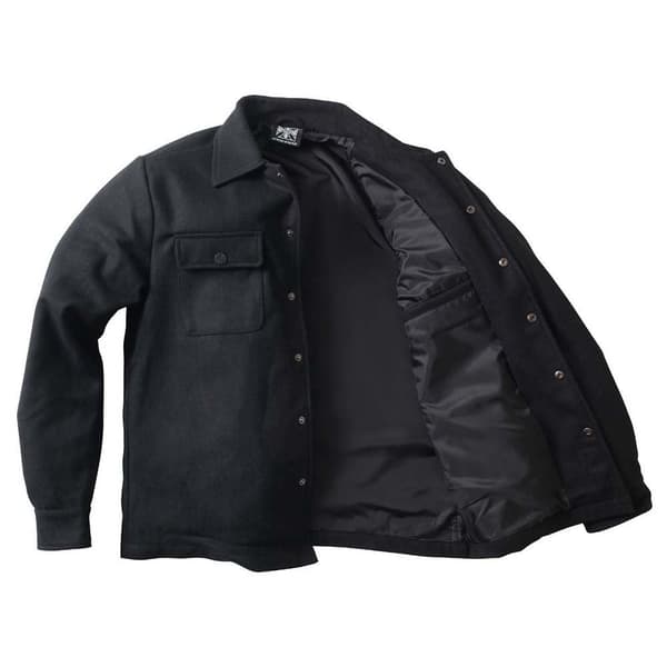 West Coast Choppers Jacka Wool Lined Plaid Svart 3XL Man