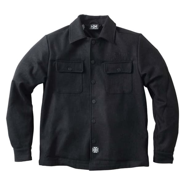 West Coast Choppers Jacka Wool Lined Plaid Svart 3XL Man