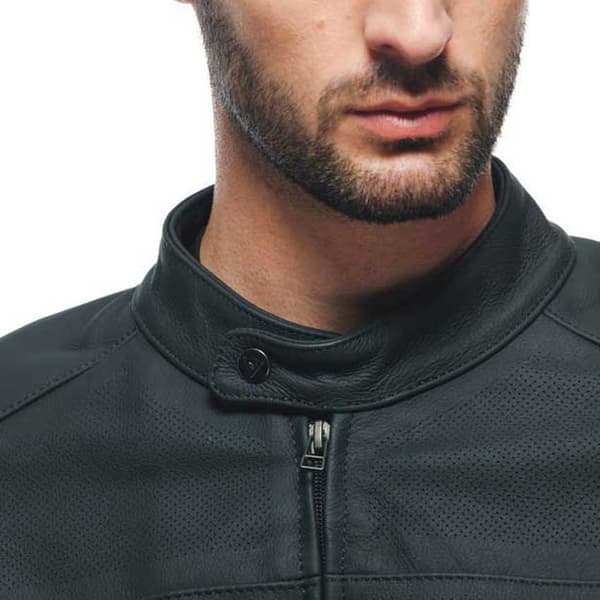 Dainese Perforerad Läderjacka Razon 2 Svart 52 Man
