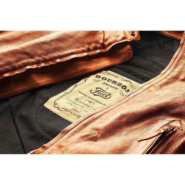 Fuel Motorcycles Jakke Bourbon Brun 2XL Mand