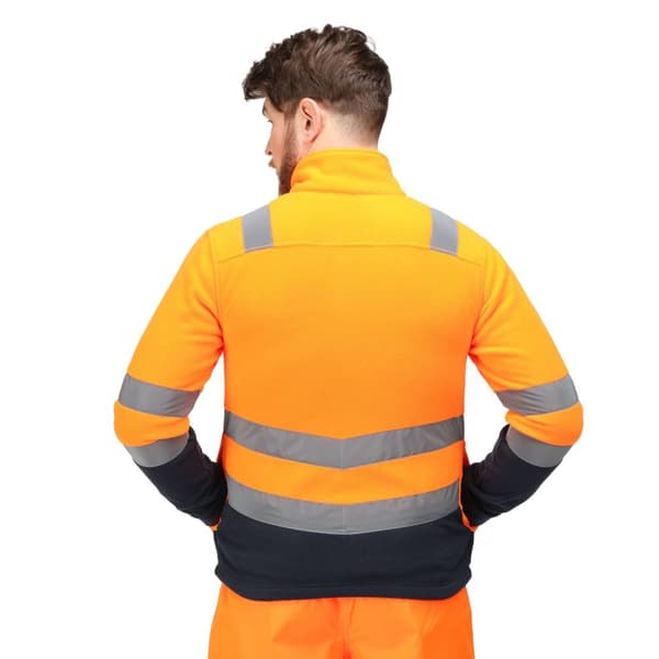 Regatta Mens Pro 250 Hi-Vis Fleece Jacket