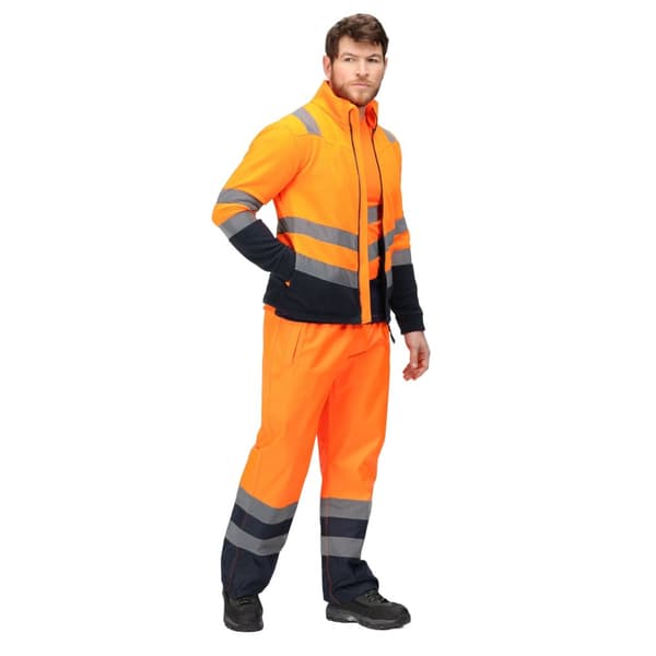 Regatta Mens Pro 250 Hi-Vis Fleece Jacket