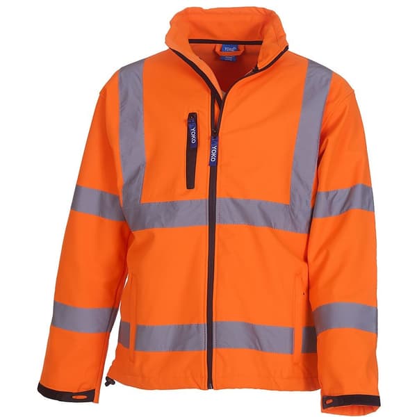 Yoko Unisex Adult Hi-Vis Soft Shell Jacket