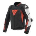Miniatyrbillede 1 af 2: Dainese Perforeret Læderjakke Super Speed 4 Rød,Sort 48 Mand