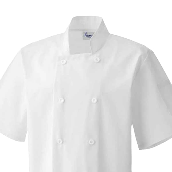 Premier Mens Short-Sleeved Chef Jacket