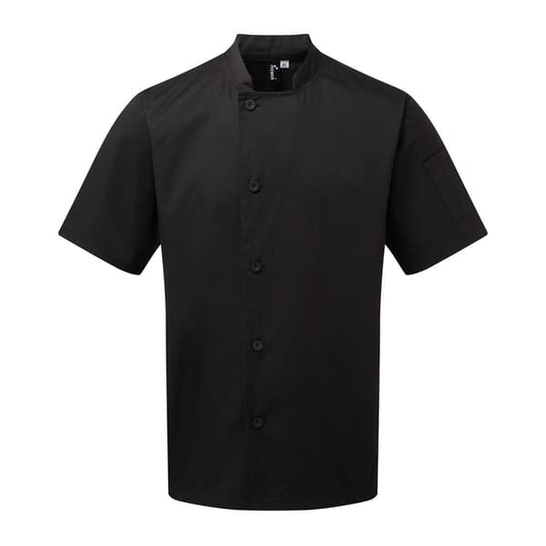 Premier Unisex Adult Essential Short-Sleeved Chef Jacket