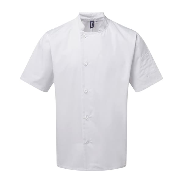 Premier Unisex Adult Essential Short-Sleeved Chef Jacket