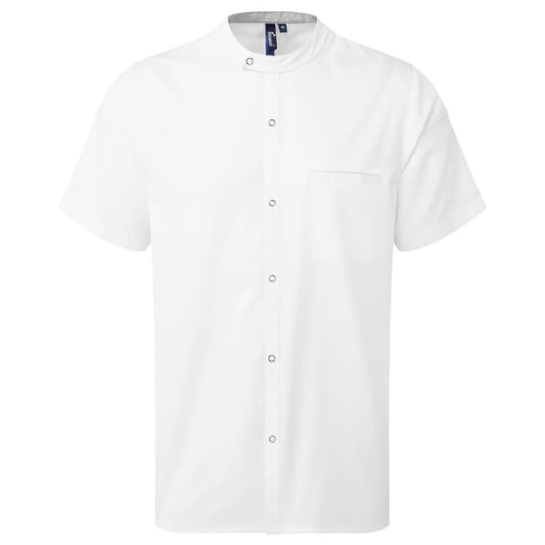 Premier Unisex Adult Recyclight Short-Sleeved Chef Shirt