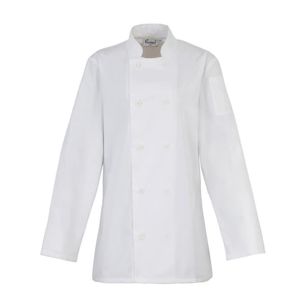 Premier Womens/Ladies Long-Sleeved Chef Jacket