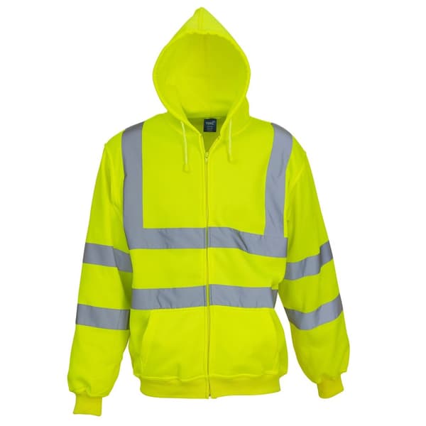 Yoko Unisex vuxen Hi-Vis-hoodie med hel dragkedja