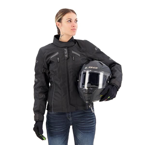 Ls2 Textil Takki Serra Evo Musta 4XL Nainen