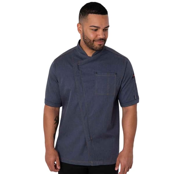 Le Chef Mens Asymmetric Chef Jacket