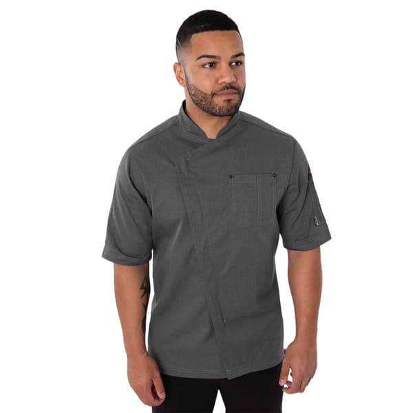 Le Chef Mens Asymmetric Chef Jacket