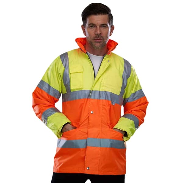 Yoko Unisex Adult Contrast Hi-Vis Jacket