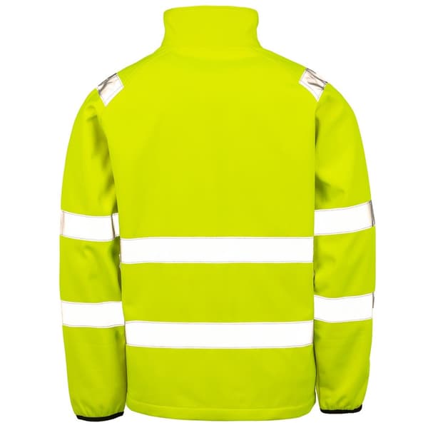 Result Genuine Recycled Mens Hi-Vis Softshell Printable Jacket