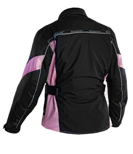 DAM BLACK/PINK ALLVÄDERS JACKA TEXTIL MC JACKA MCV DS5
