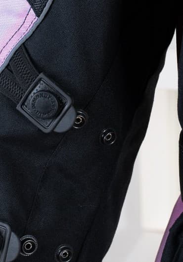 DAM BLACK/PINK ALLVÄDERS JACKA TEXTIL MC JACKA MCV DS5