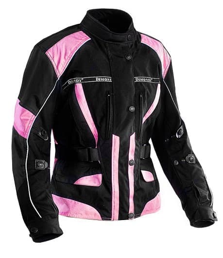 DAM BLACK/PINK ALLVÄDERS JACKA TEXTIL MC JACKA MCV DS5