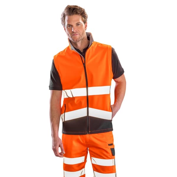 SAFE-GUARD by Result Unisex Adult Softshell Printable Gilet