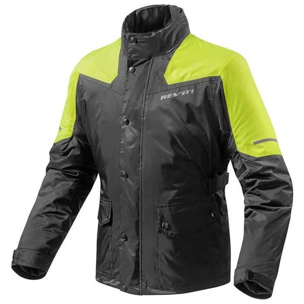Revit Regnjakke Nitric 2 H2o Gul,Sort XS Mand