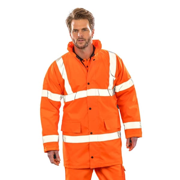 Result Core Unisex vuxen motorväg Hi-Vis säkerhetsjacka