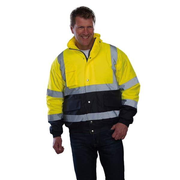 Yoko Unisex Adult Bomberjacka i två toner med hög visibilitet