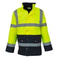 Miniatyrbilde 1 av 2: Yoko Unisex Adult Motorway Two Tone Hi-Vis Jacket
