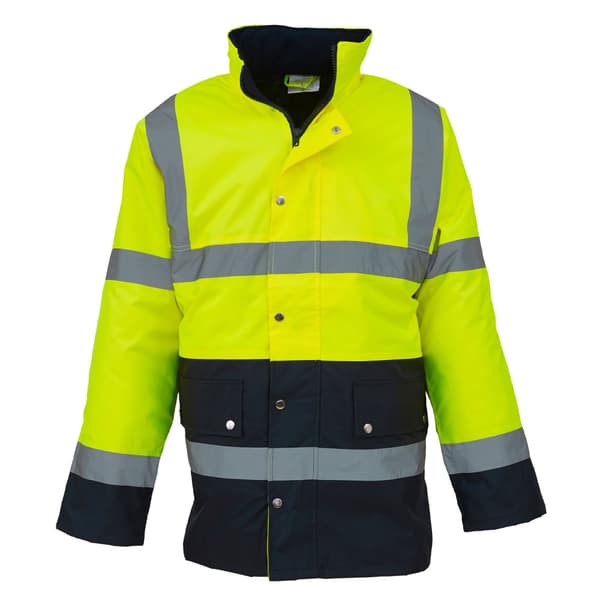 Yoko Unisex Adult Motorway Two Tone Hi-Vis Jacket