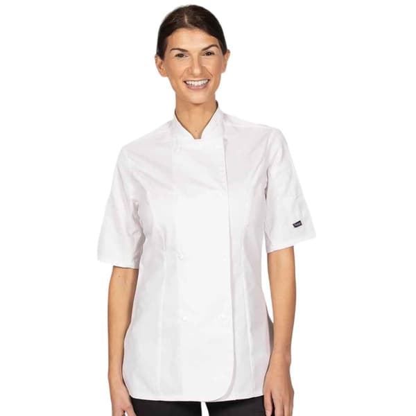 Dennys Womens/Ladies Premium Short-Sleeved Chef Jacket
