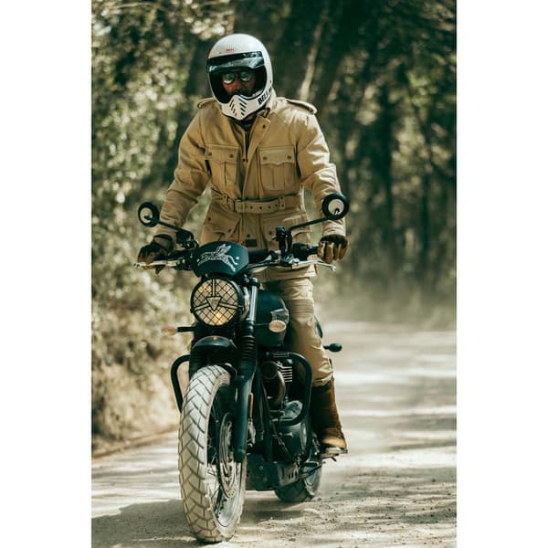 Fuel Motorcycles Safari Jacka Beige S Kvinna