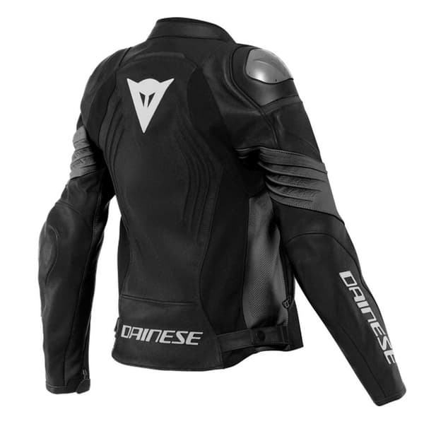 Dainese Racing 4 Perforerad Läderjacka Svart 46 Kvinna