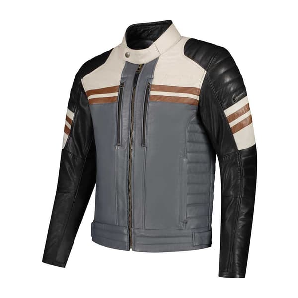 Rusty Stitches Steve Læderjakke Flerfarvet 2XL Mand