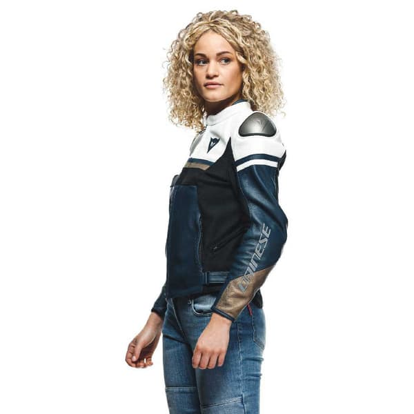Dainese Rapida Læderjakke Sort 38 Kvinde