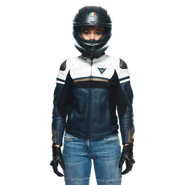 Dainese Rapida Læderjakke Sort 38 Kvinde