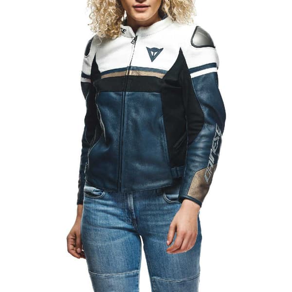 Dainese Rapida Læderjakke Sort 38 Kvinde