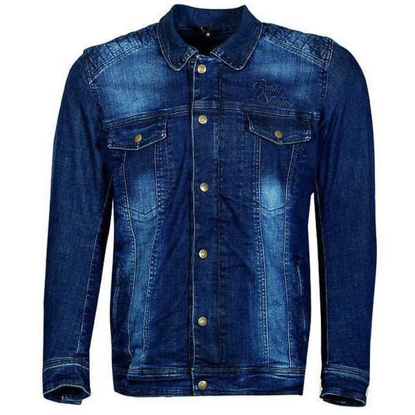 Rusty Stitches Carl Thomas Takki Sininen 4XL Mies