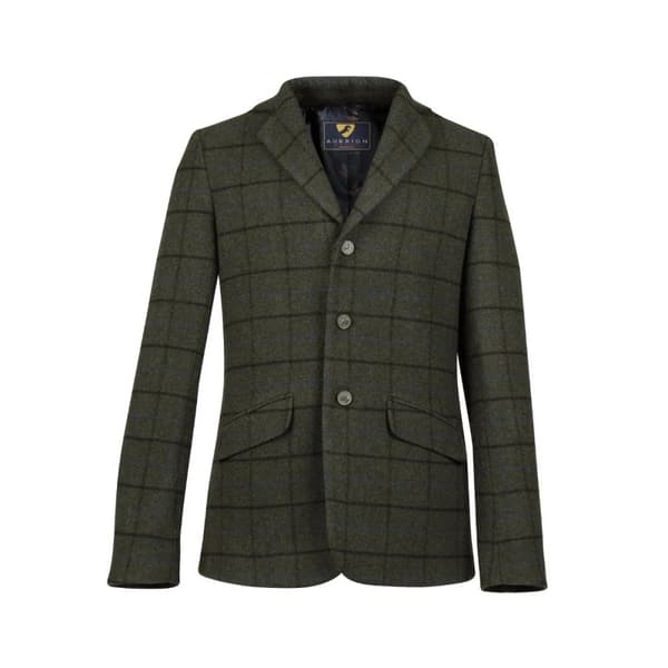 Aubrion Mens Saratoga Checked Horse Riding Jacket