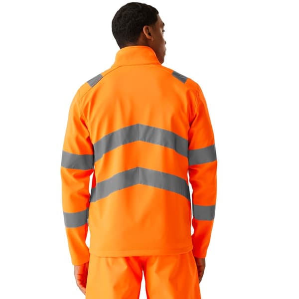 Regatta Pro Contract Ablaze 2-lagers Hi-Vis Soft Shell-jacka för herrar