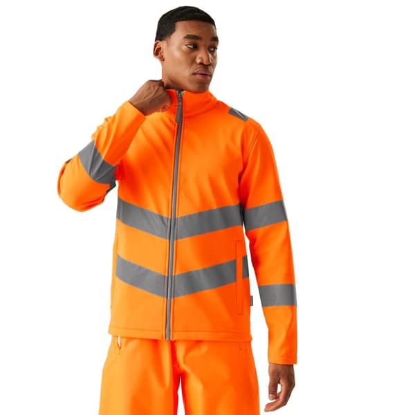 Regatta Pro Contract Ablaze 2-lagers Hi-Vis Soft Shell-jacka för herrar