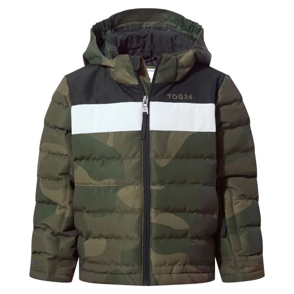 TOG24 Childrens/Kids Swift Pixel Camo Padded Ski Jacket