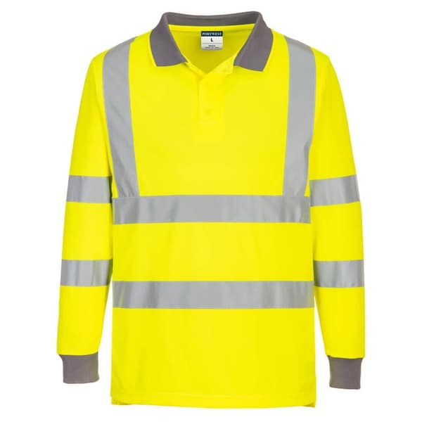 Portwest Unisex Adult Long-Sleeved Polo Shirt (Pack of 6)